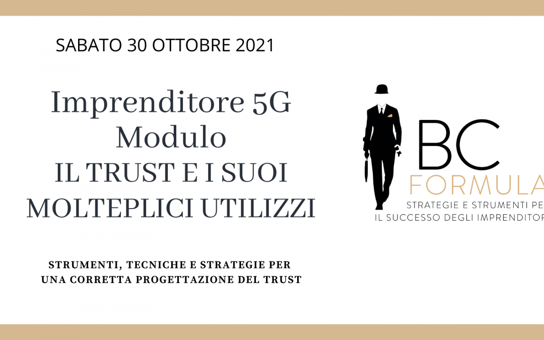 Evento 30.10.2021 “Imprenditore 5G” Modulo Trust